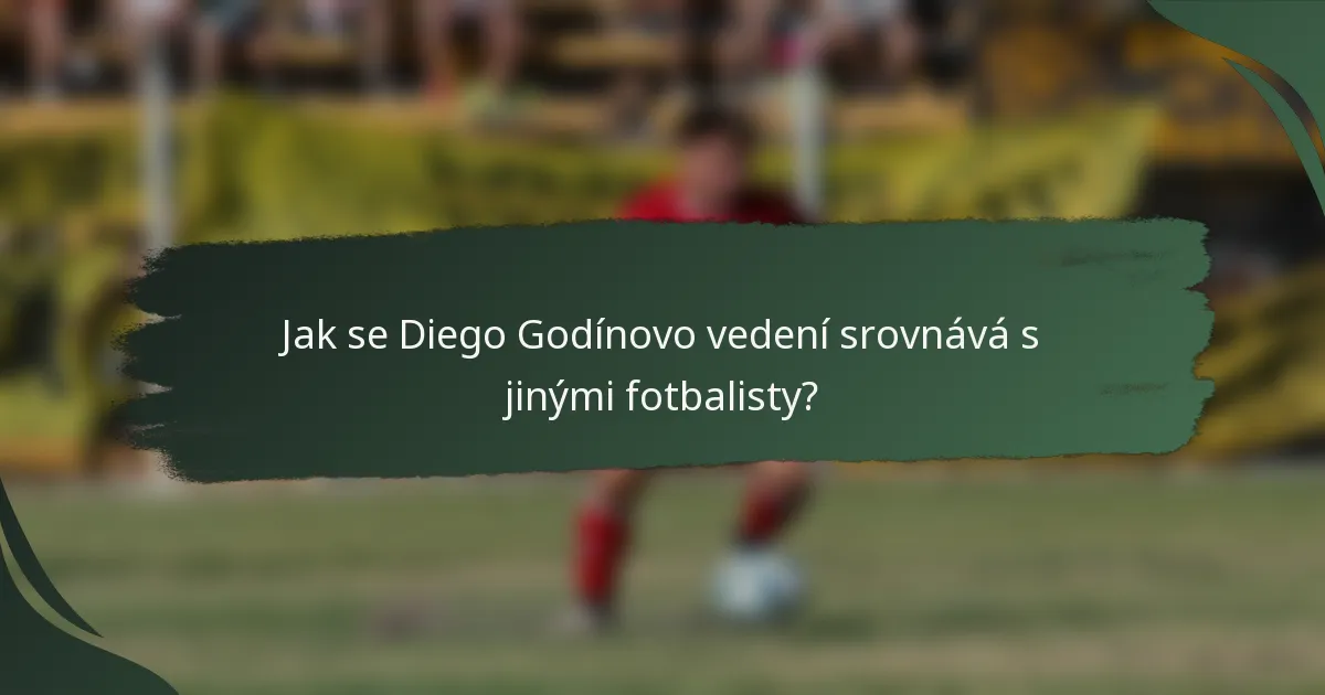 Jak se Diego Godínovo vedení srovnává s jinými fotbalisty?