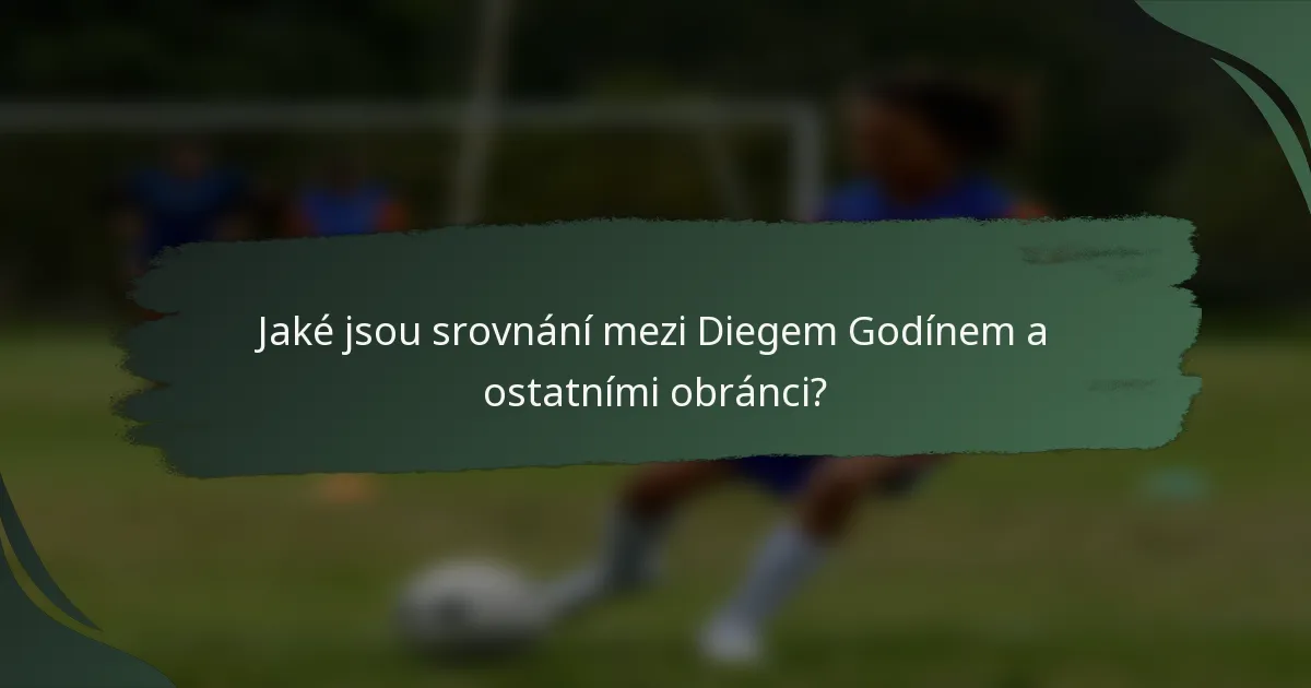 Jaké jsou srovnání mezi Diegem Godínem a ostatními obránci?